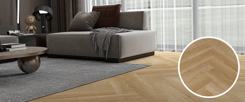 chevron wood pattern spc flooring angle