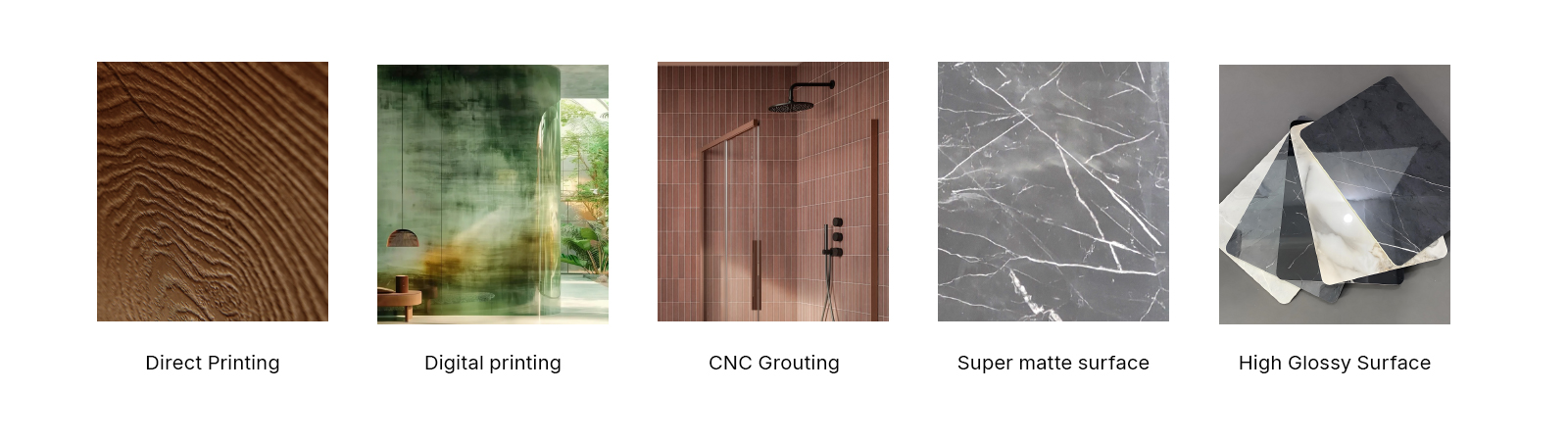 Trioflor's 100% waterproof SPC Wall Panels surface treatment