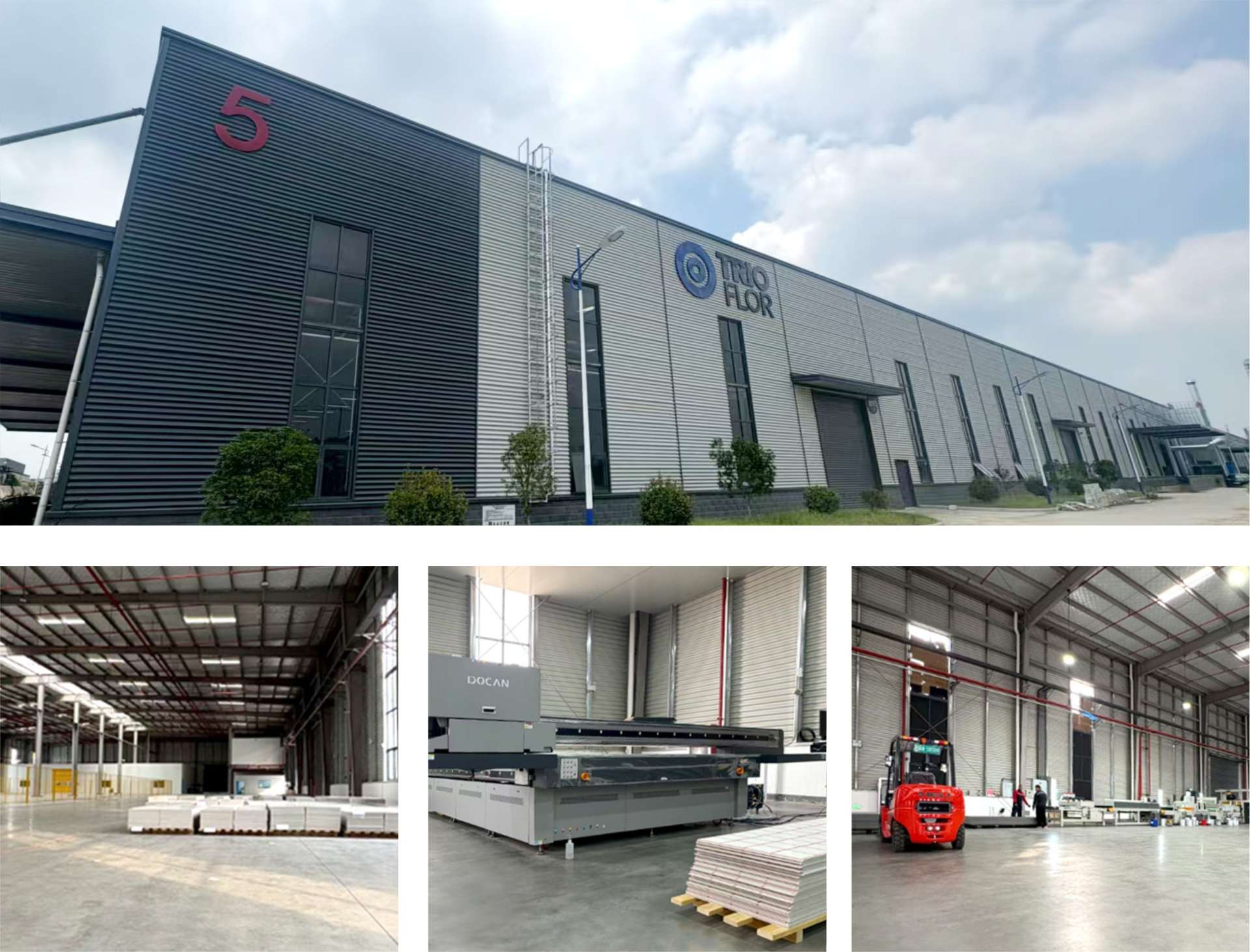 Trioflor's wall panel production plant