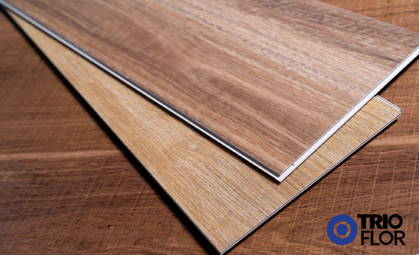 SPC Flooring SPC stands for Stone Polymer Composite and as you can likely tell from its name, features stone in its makeup. With a slightly thinner core than WPC flooring, SPC is more rigid and has less cushioning. However, this core density also lends to the incredible strength of SPC flooring. In turn, this makes SPC planks heavier in weight than WPC planks. SPC flooring also slightly carries sound, while WPC flooring tends to absorb it. It is also believed by many that SPC is more impervious to UV rays and light, although, again, this is not a proven face.