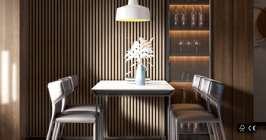 TRIOFLOR's Acoustic Wooden Slat Panel: A Revolutionary Wall Panel Solution