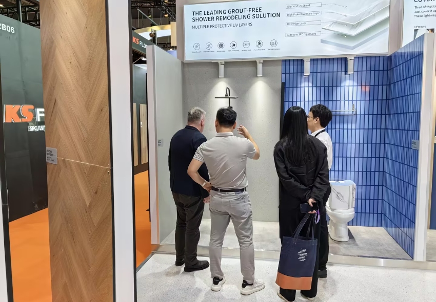 Trioflor debuts at DOMOTEXasia 2025, launching grout-free Shower Remodeling Solution